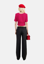 The Kooples - Top Manches Courtes Boutonne Devant