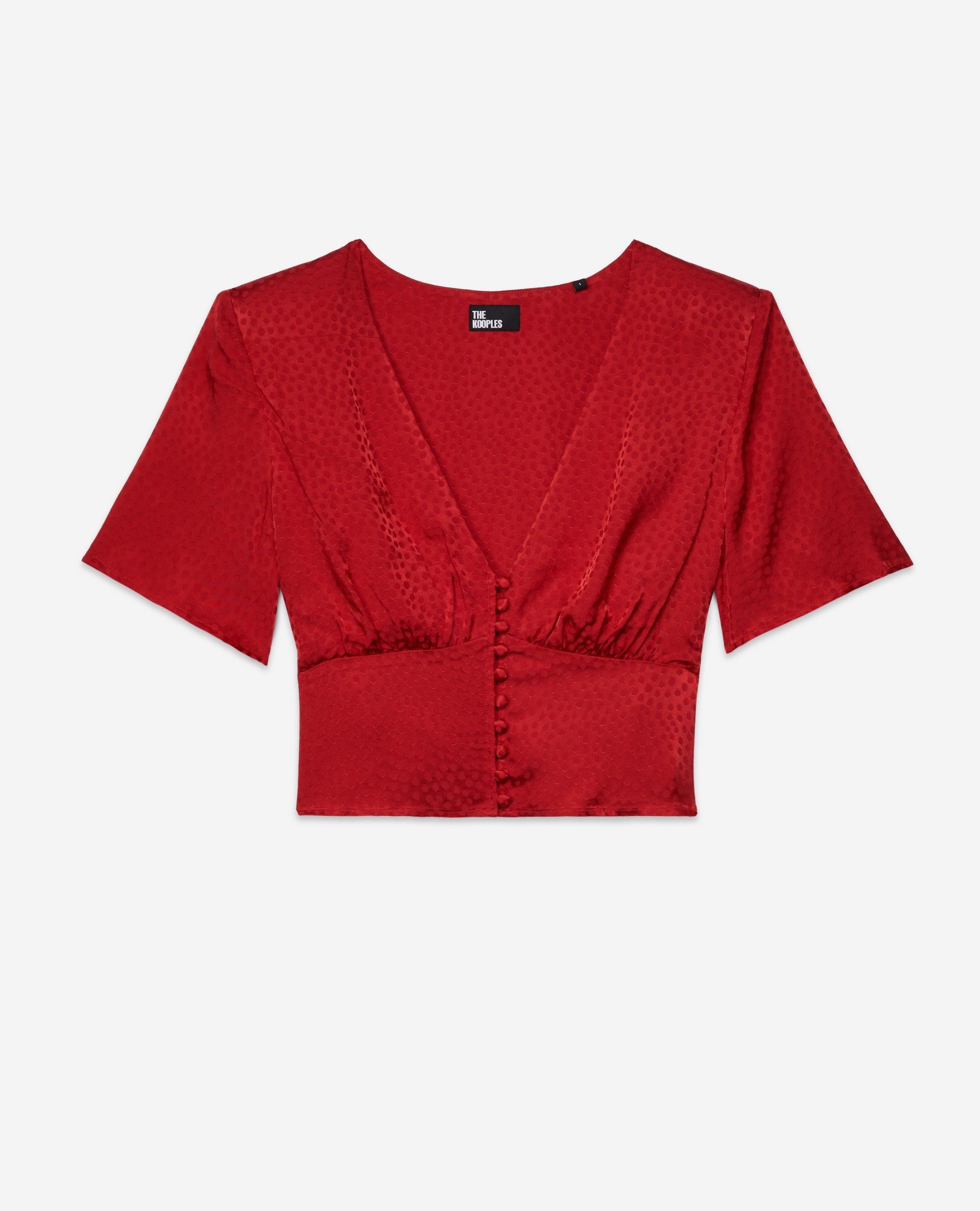 The Kooples - Top Manches Courtes Boutonne Devant