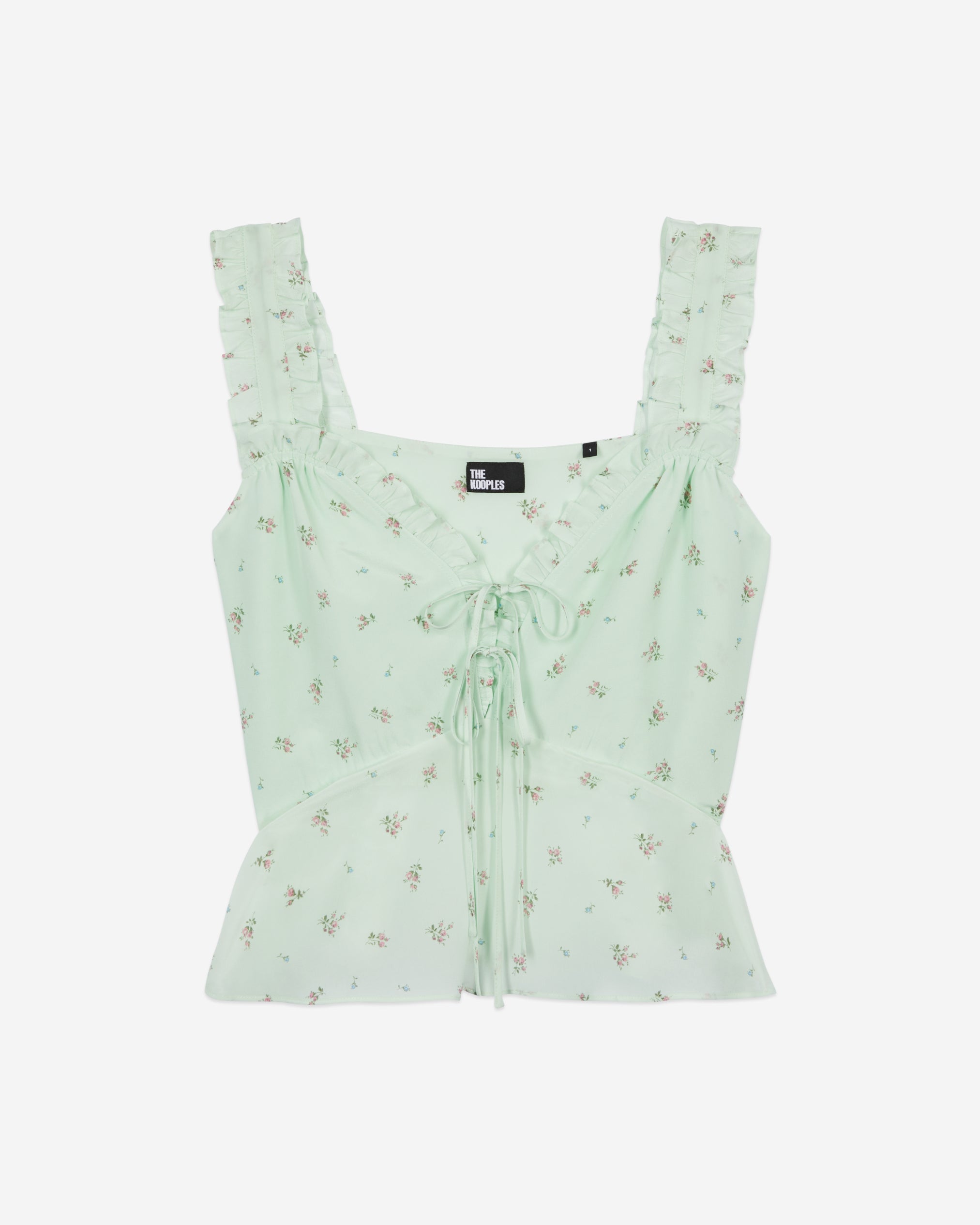 The Kooples - Strappy Top with Ruffles