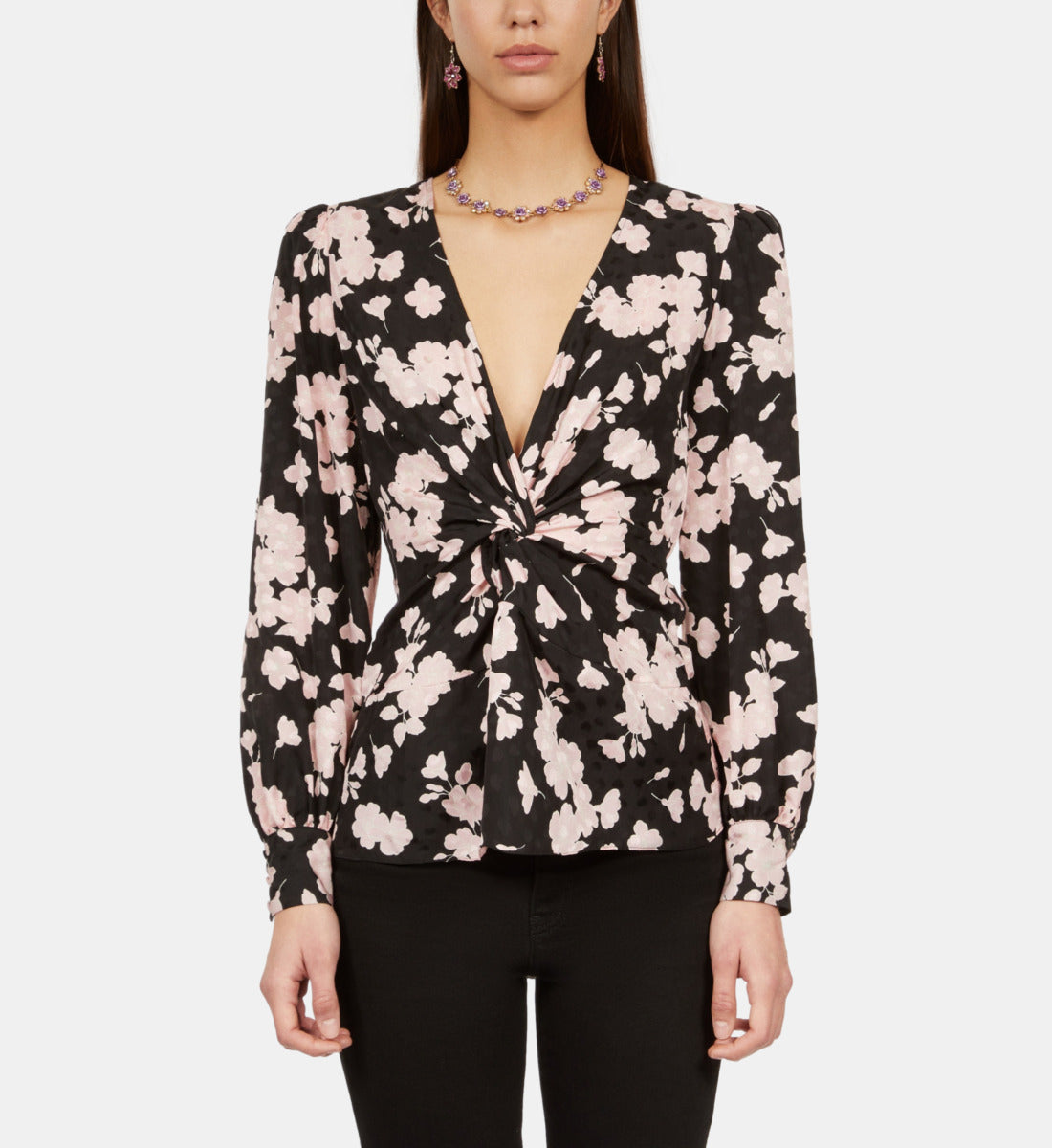 The Kooples - Top A Manches Longues En Jacquard