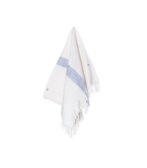 Serviette Main Coton Khadi - Jam Bleu