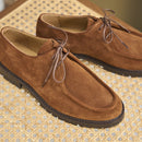 Derbies La Femme Tranquille Daim Camel