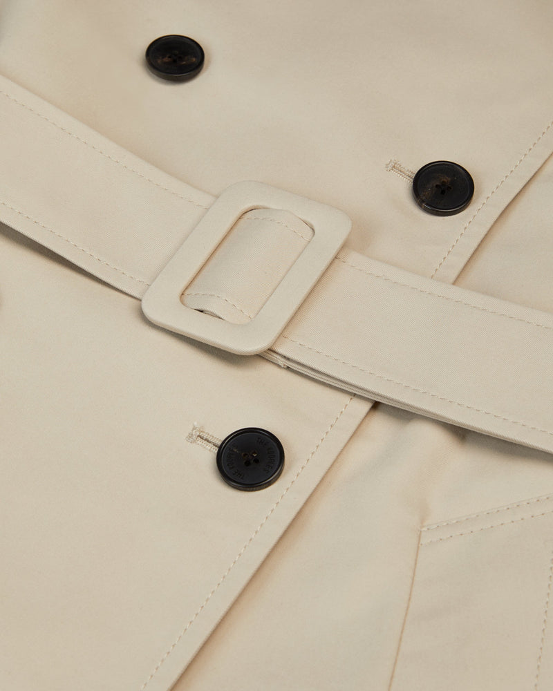 Trench Coat Droit Long