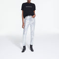 The Kooples - Camiseta de Manga Corta con Logo Delante y Detrás - Mujer