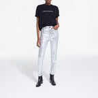 The Kooples - Camiseta de Manga Corta con Logo Delante y Detrás - Mujer