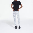 The Kooples - Camiseta de Manga Corta con Logo Delante y Detrás - Mujer