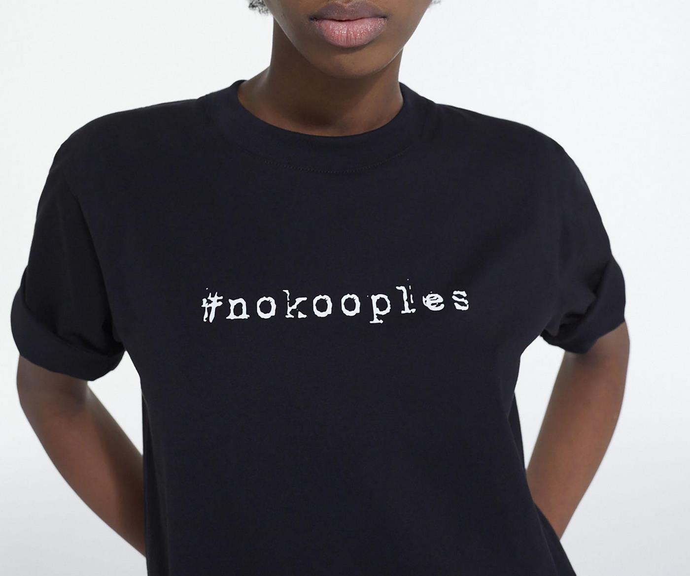 The Kooples - Camiseta de Manga Corta con Logo Delante y Detrás - Mujer