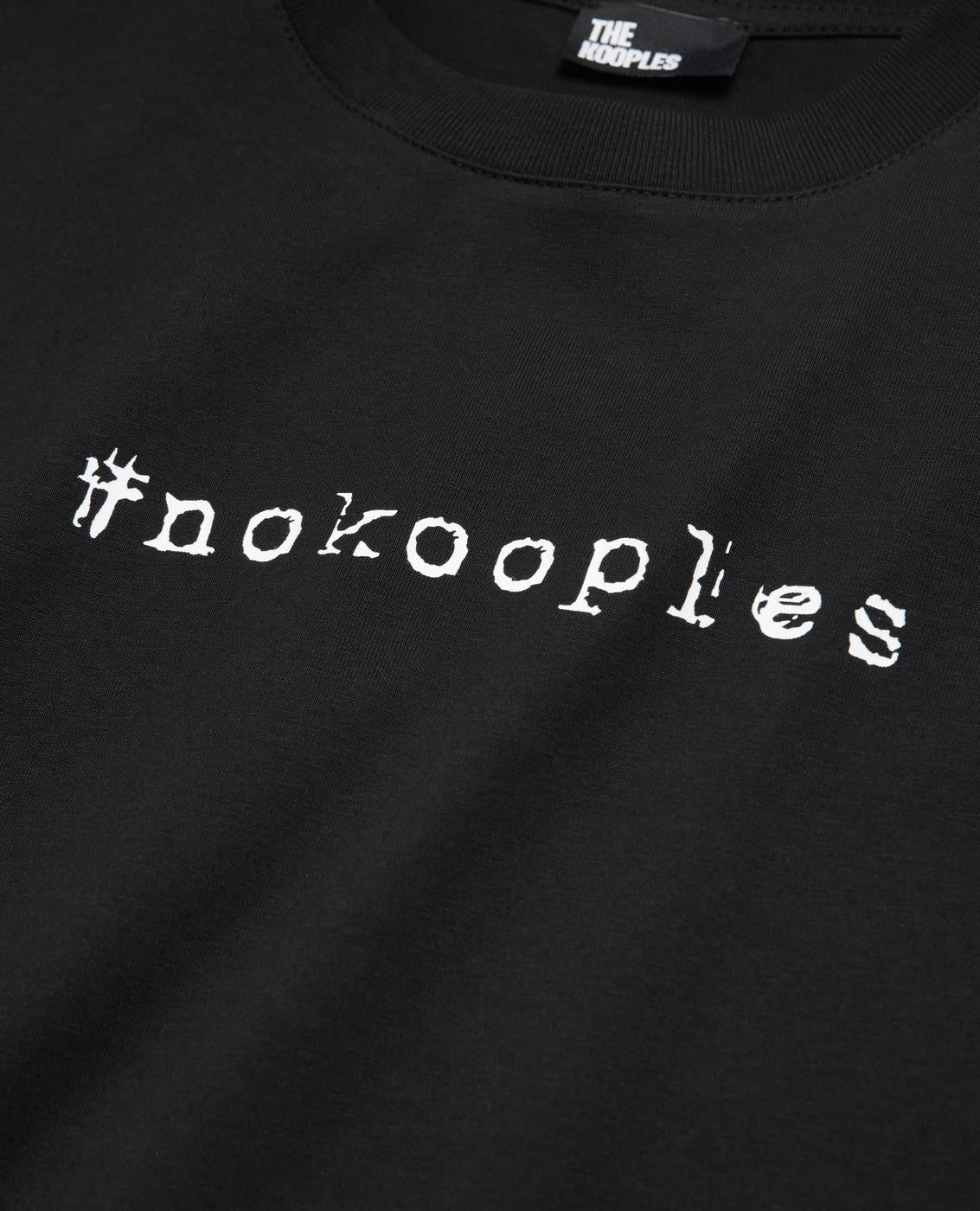 The Kooples - Camiseta de Manga Corta con Logo Delante y Detrás - Mujer