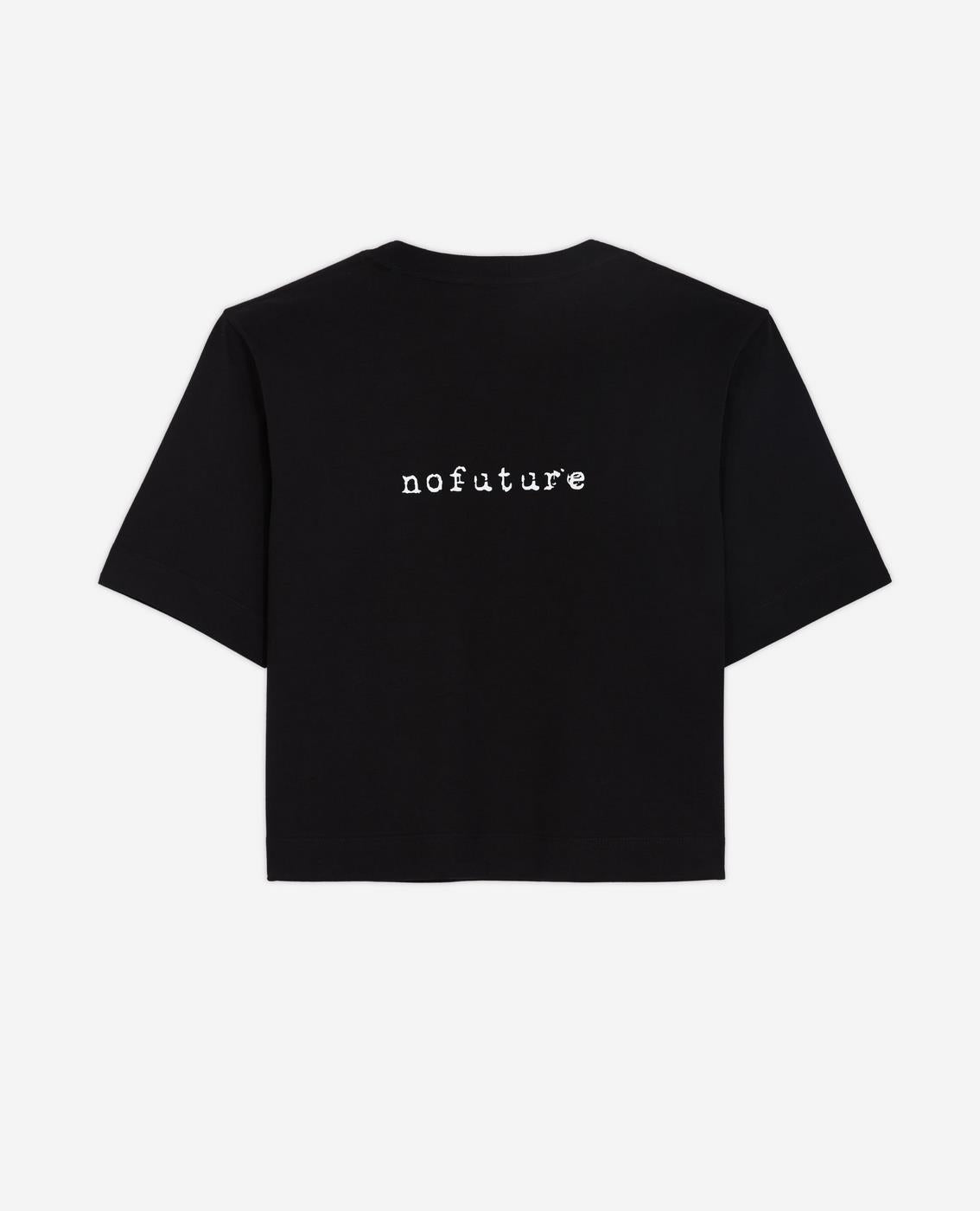 The Kooples - Camiseta de Manga Corta con Logo Delante y Detrás - Mujer