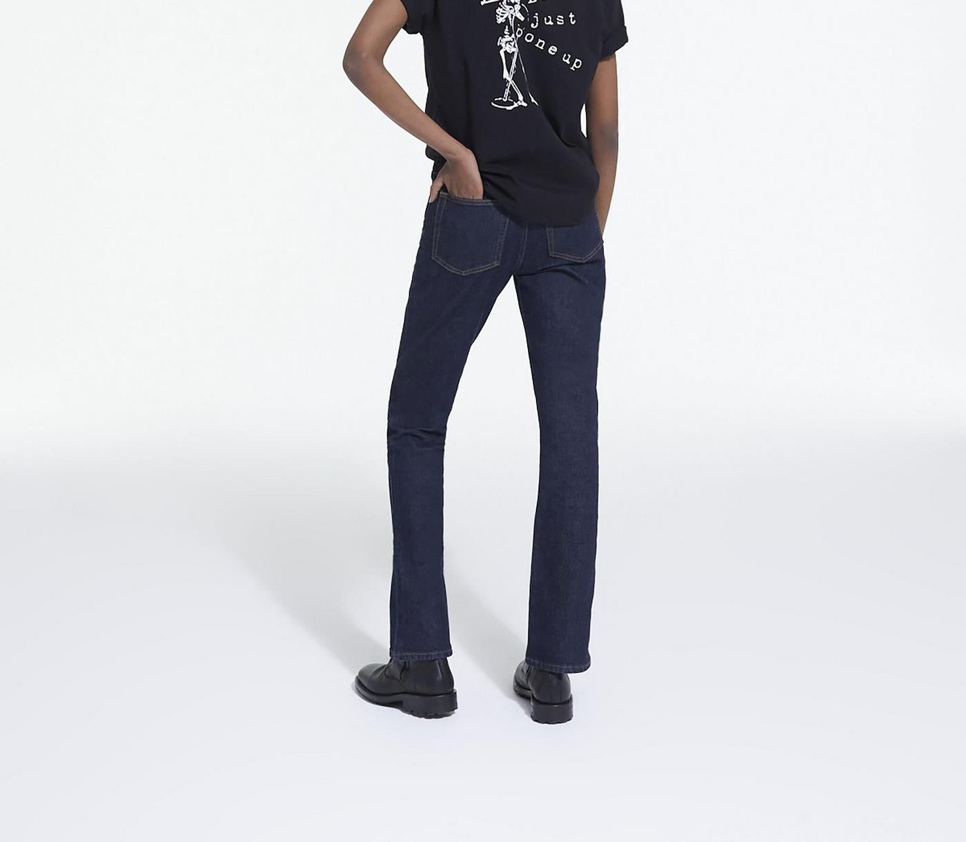 The Kooples - Short-Sleeve Monochrome Screen Print T-Shirt - Women