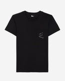 T-Shirt Manches Courtes Serigraphie Monochrome - Femme