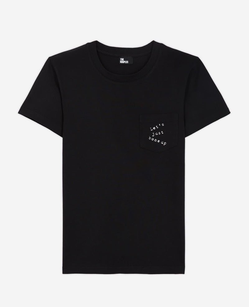 T-Shirt Manches Courtes Serigraphie Monochrome - Femme