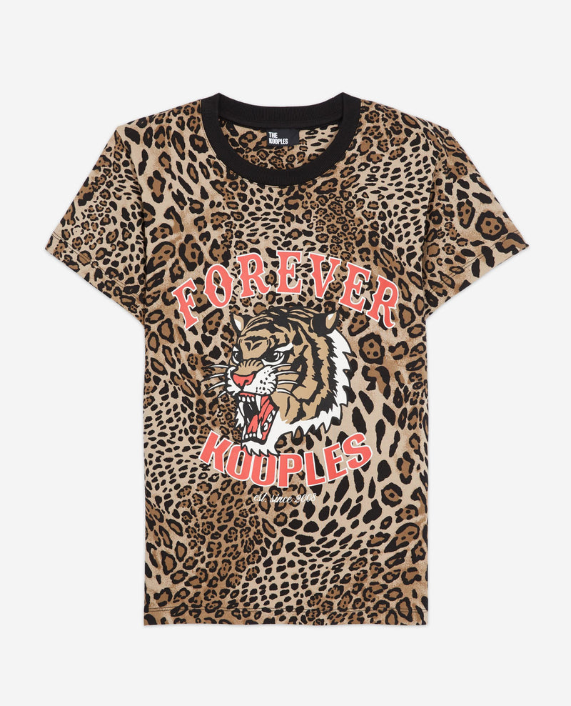 The Kooples - T-Shirt En Coton Léopard - Femme