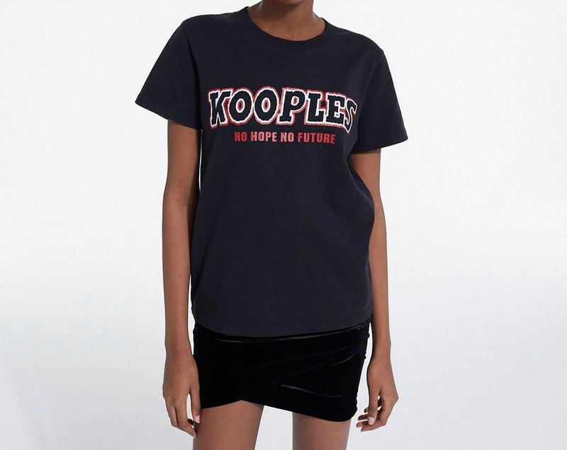 The Kooples - Camiseta serigrafiada de manga corta - Mujer