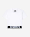 The Kooples - Women's White Logo Cropped T-Shirt - Women
