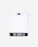 T-Shirt Femme Court À Logo Blanc - Femme