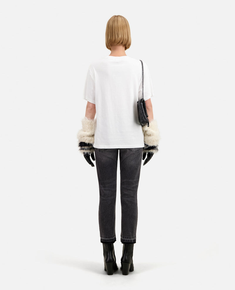 The Kooples - T-Shirt Manches Courtes Avec Print Skull And Roses - Femme