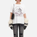 The Kooples - T-Shirt Manches Courtes Avec Print Skull And Roses - Femme