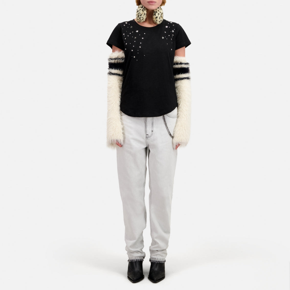 The Kooples - Top with Stars Studs - Women