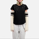 Top Avec Stars Studs - Femme