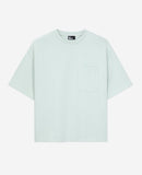 T-Shirt Cropped A Poche Poitrine - Femme