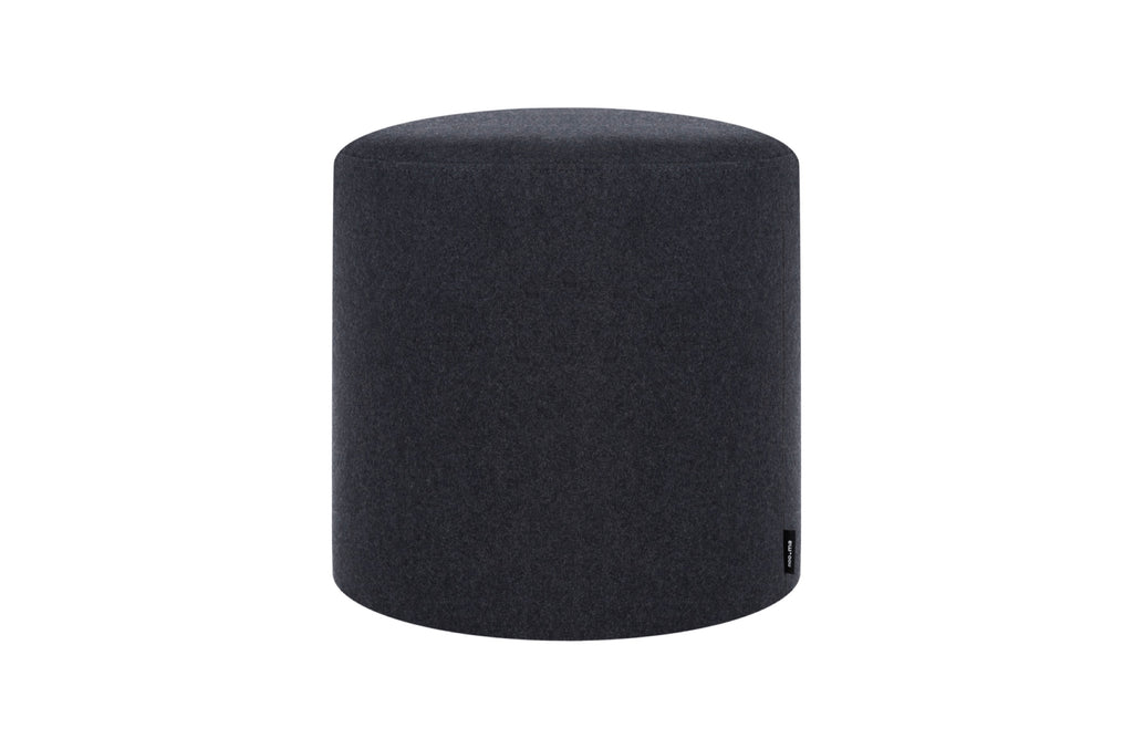 Pouf Folk - Grand - Black Tie Wool