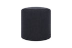 Pouf Folk - Grand - Black Tie Wool