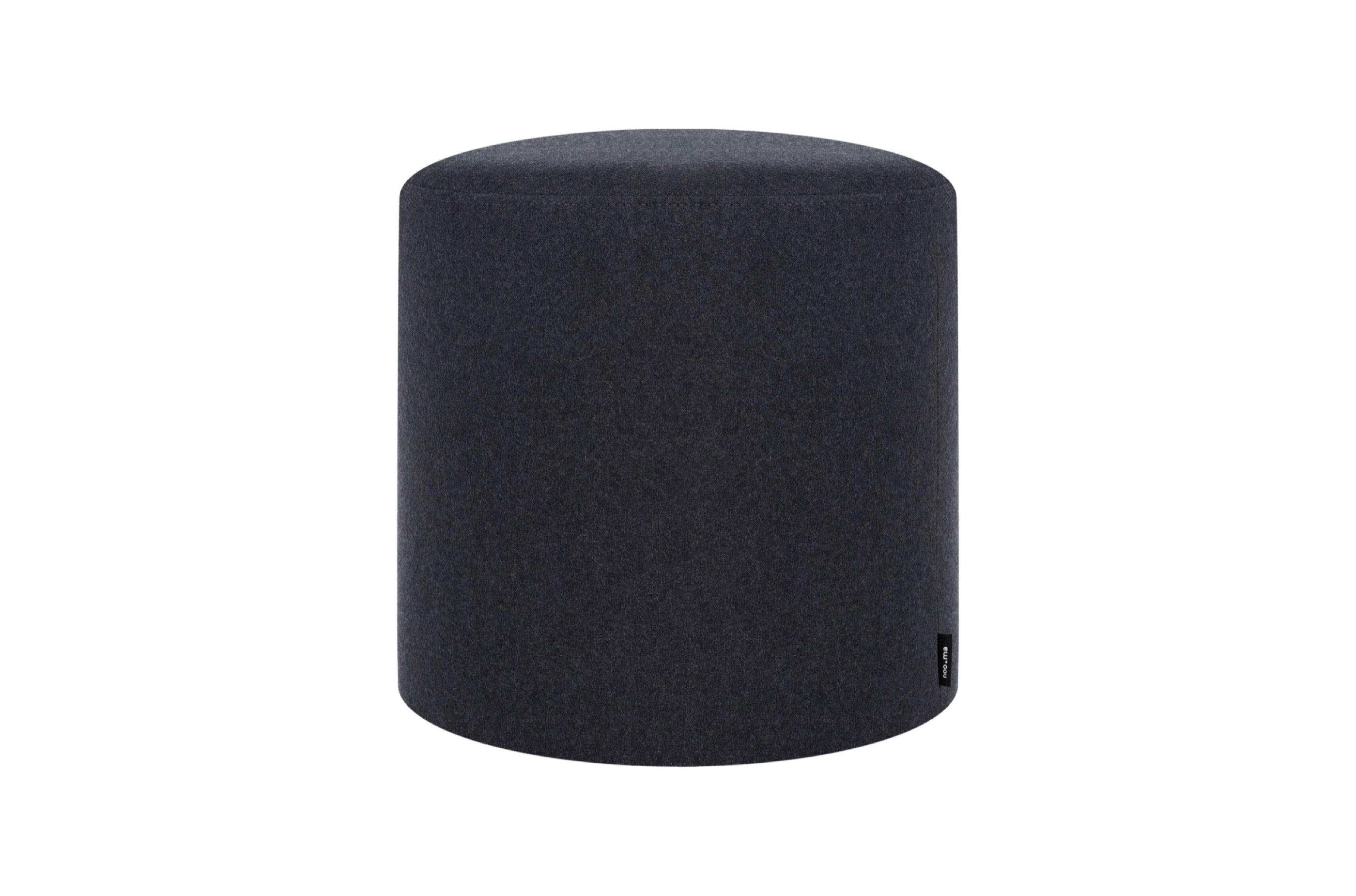Pouf Folk - Grand - Black Tie Wool