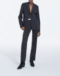 The Kooples - Chaqueta de Traje Recta en Lana - Negro - Mujer