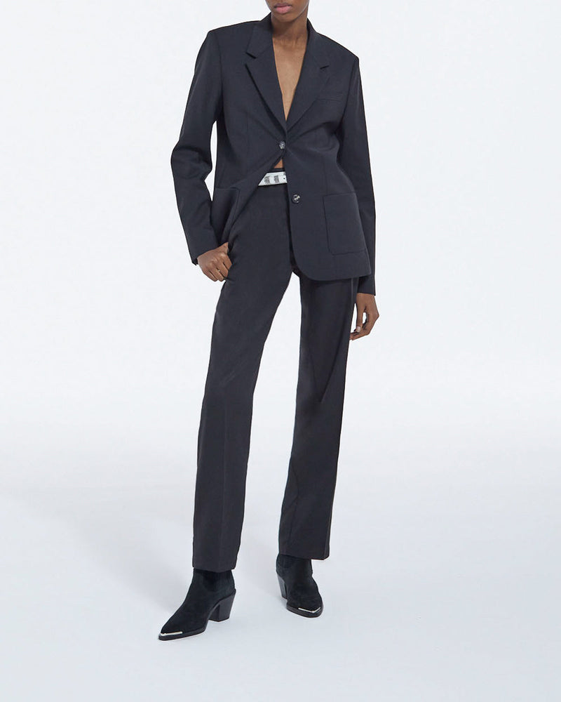The Kooples - Veste Tailleur Droite En Laine - Noir - Femme