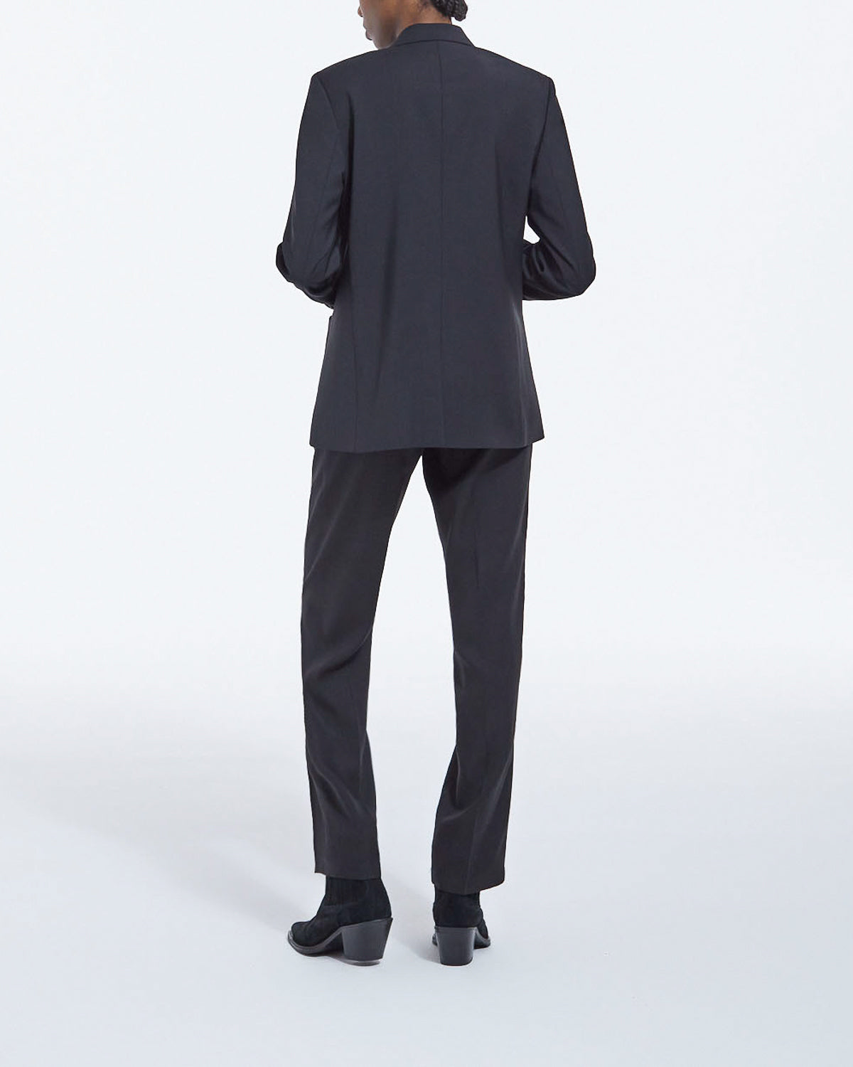 The Kooples - Chaqueta de Traje Recta en Lana - Negro - Mujer