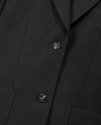 The Kooples - Chaqueta de Traje Recta en Lana - Negro - Mujer