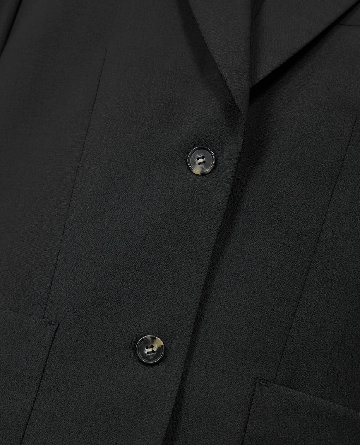 The Kooples - Chaqueta de Traje Recta en Lana - Negro - Mujer
