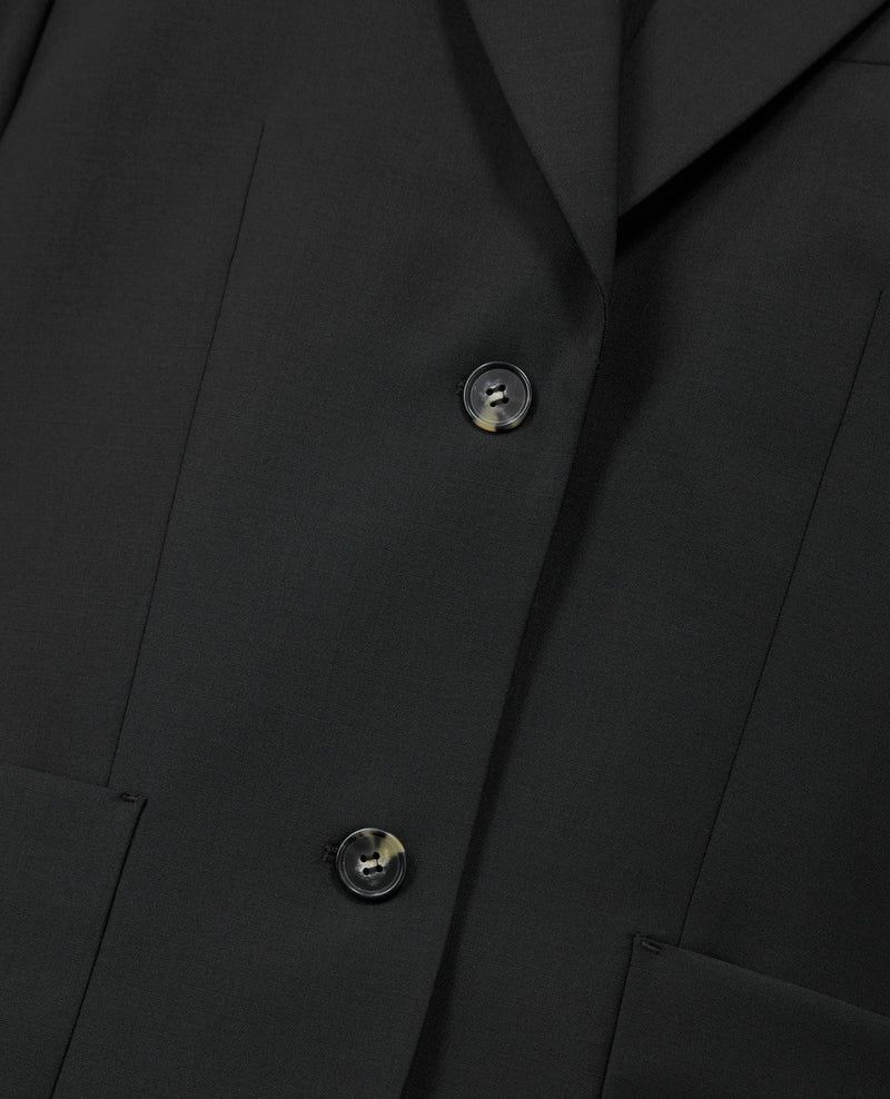 The Kooples - Veste Tailleur Droite En Laine - Noir - Femme