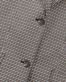 Chaqueta de vestir con estampado de pata de gallo - Beige-Marrón - Mujer