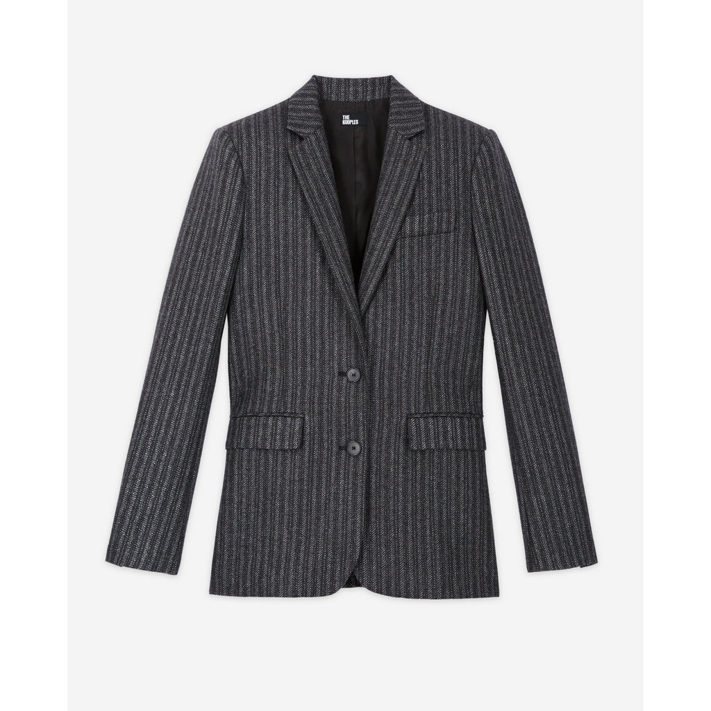 The Kooples - Veste En Laine - Noir - Femme