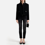 The Kooples - Chaqueta Tweed - Negro - Mujer