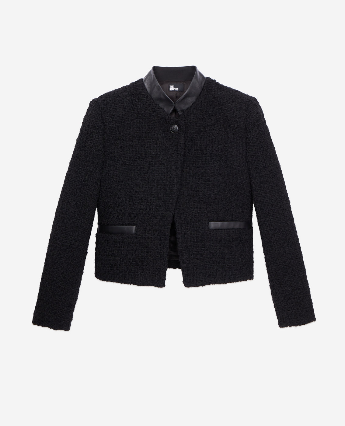 The Kooples - Chaqueta Tweed - Negro - Mujer