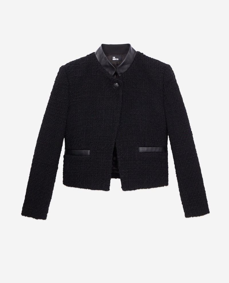 Tweed Jacket - Black - Women
