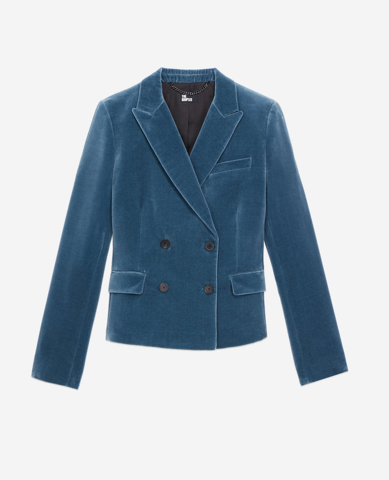 The Kooples - Veste De Costume - Bleu - Femme
