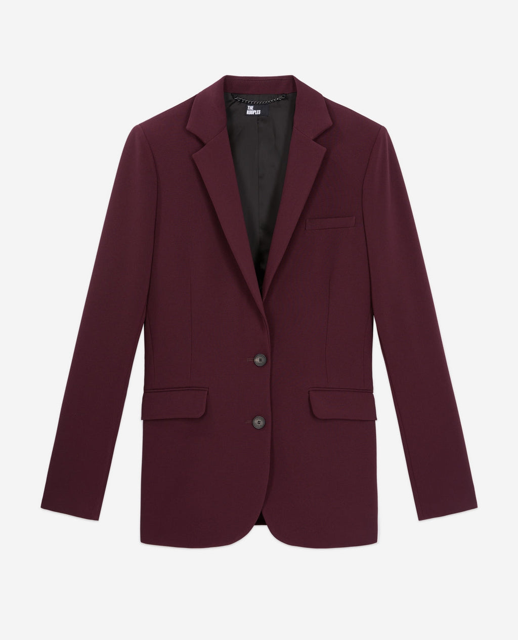 The Kooples - Fitted Shoulder Crepe Suit Jacket - Women