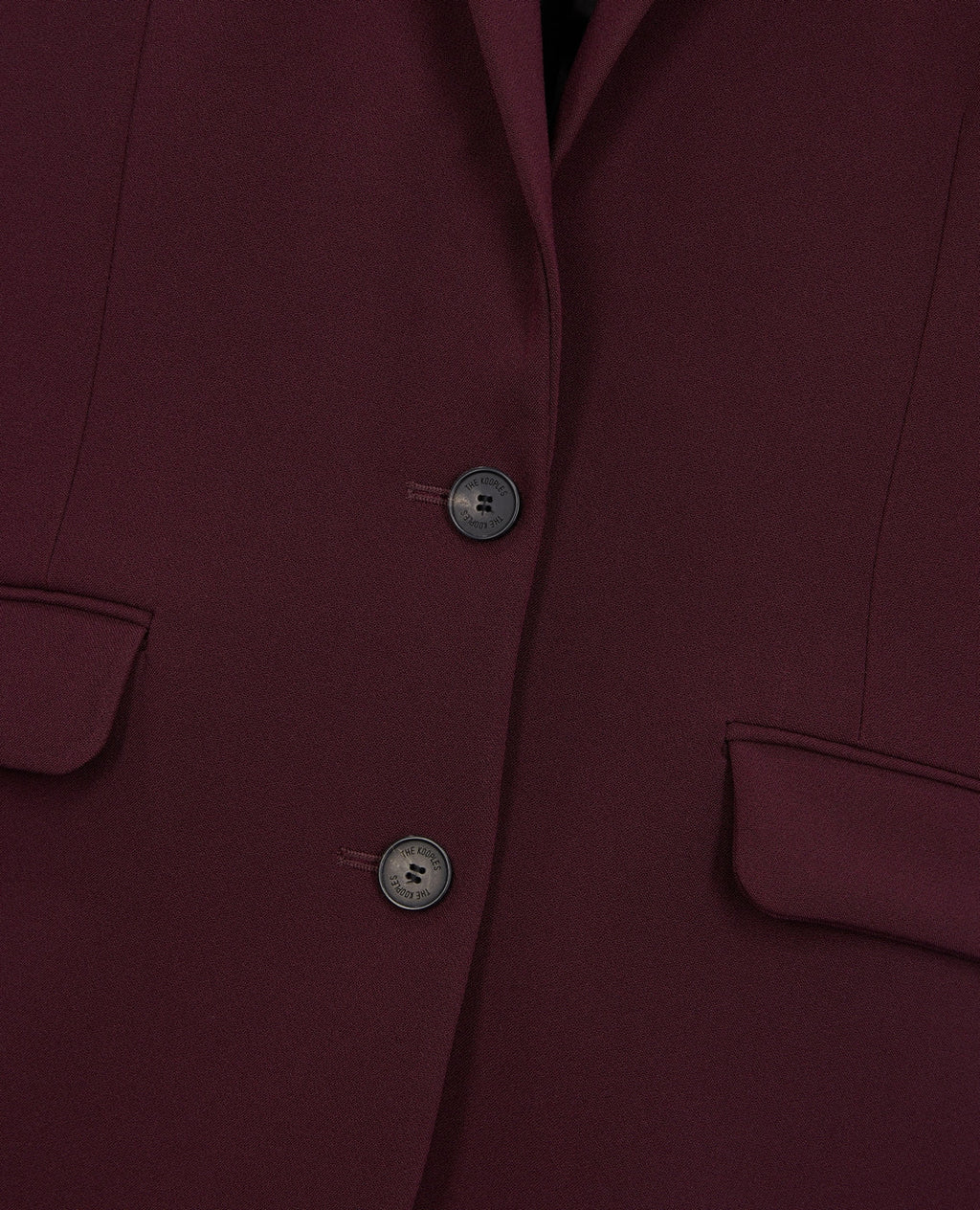 The Kooples - Fitted Shoulder Crepe Suit Jacket - Women