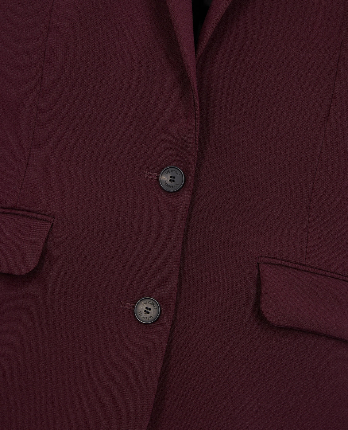The Kooples - Fitted Shoulder Crepe Suit Jacket - Women