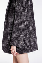 The Kooples - Chaqueta De Lana Y Alpaca - Negro Y Blanco - Mujer