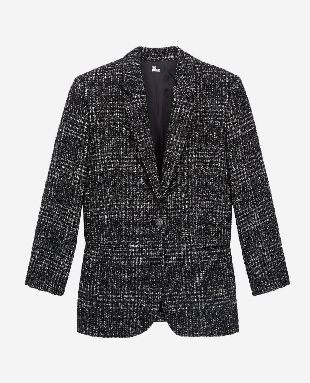 The Kooples - Chaqueta De Lana Y Alpaca - Negro Y Blanco - Mujer