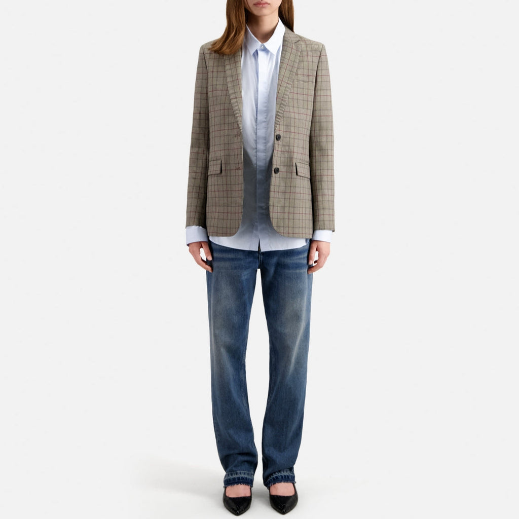 The Kooples - Wool Jacket - Ecru and Black - Women