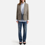 The Kooples - Wool Jacket - Ecru and Black - Women