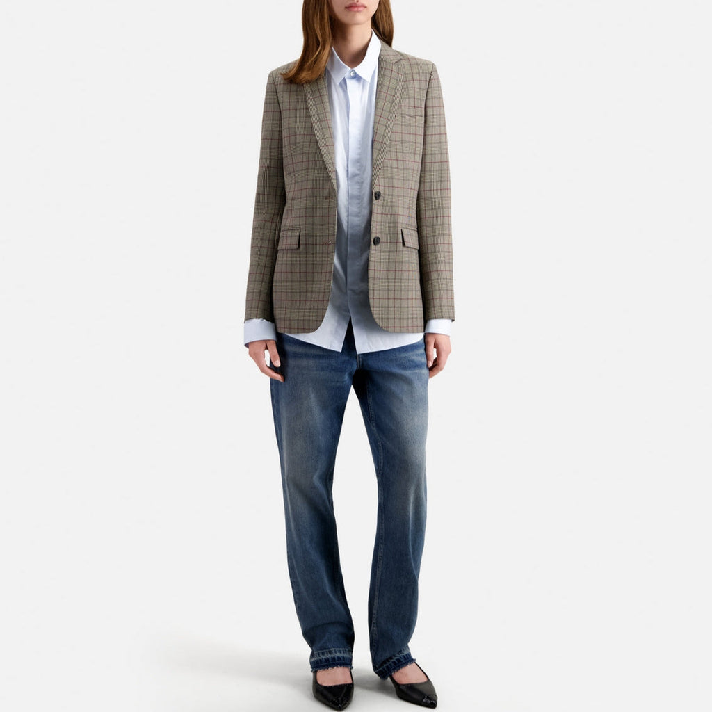 The Kooples - Wool Jacket - Ecru and Black - Women