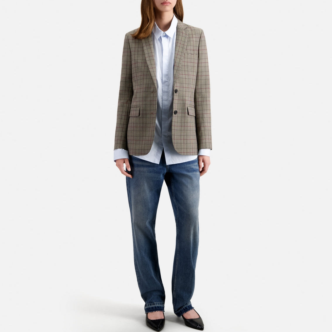 The Kooples - Wool Jacket - Ecru and Black - Women