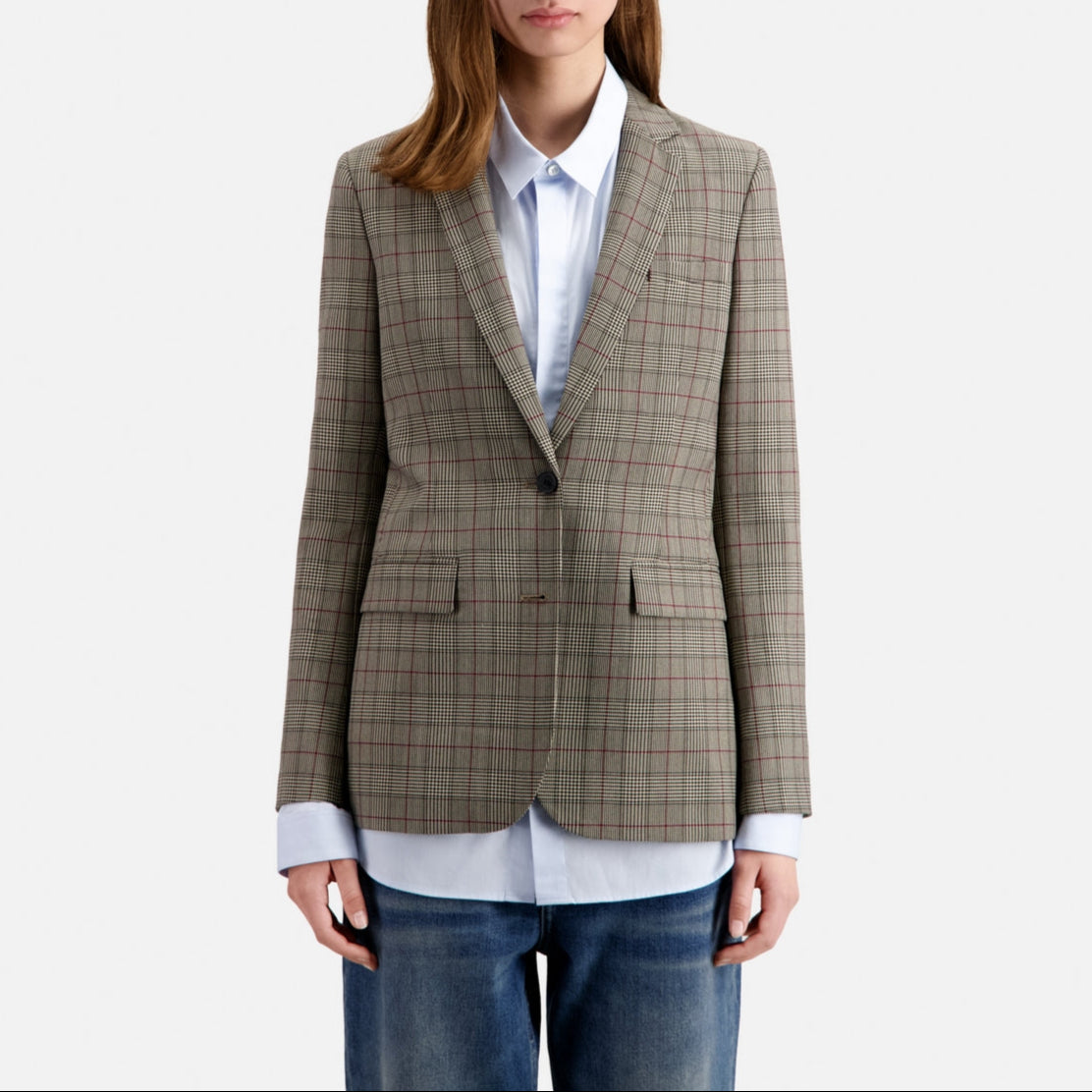 The Kooples - Wool Jacket - Ecru and Black - Women